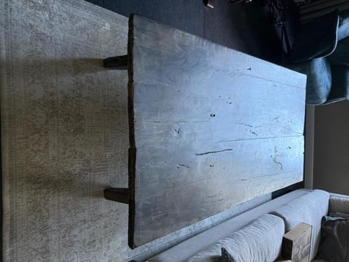 salontafel, Huis en Inrichting, Tafels | Salontafels, Gebruikt, Minder dan 50 cm, 50 tot 100 cm, 150 tot 200 cm, Rechthoekig, Overige houtsoorten
