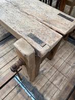 Stoer landelijke Franse sidetable werkbank wandtafel, Ophalen