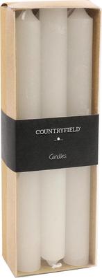 Countryfield dinner kaars wit 2 x 20 cm, Overige materialen, Verzenden, Wit, Nieuw
