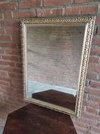 Mooie spiegel met gouden lijst, Ophalen, Zo goed als nieuw, Rechthoekig, 50 tot 75 cm