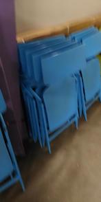 Klapstoel Dolly, 6 stuks, Huis en Inrichting, Ophalen, Kunststof, Blauw, Zo goed als nieuw