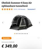 Obelink Summer 4 easy air tent kampeer, Caravans en Kamperen, Tenten, Ophalen, Zo goed als nieuw