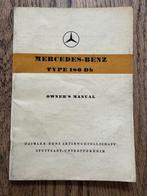 Mercedes 180Db Instructieboekje 1959 Engels, Ophalen of Verzenden