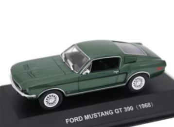 Ford Mustang GT 390 2+2 Fastback 1968 Groen schaal 1/43 IXO beschikbaar voor biedingen