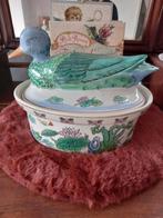 Porseleinen paté schaal eend/multicolour, Antiek en Kunst, Ophalen