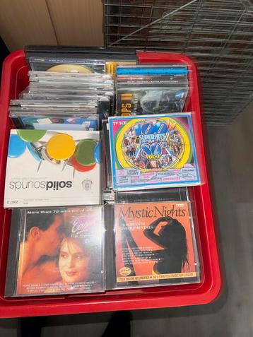 Doos vol Muziek CD's - Diverse Genres beschikbaar voor biedingen