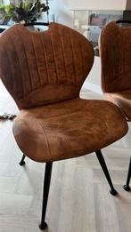 Eetkamerstoelen cognac, Huis en Inrichting, Ophalen, Gebruikt, Twee, Bruin