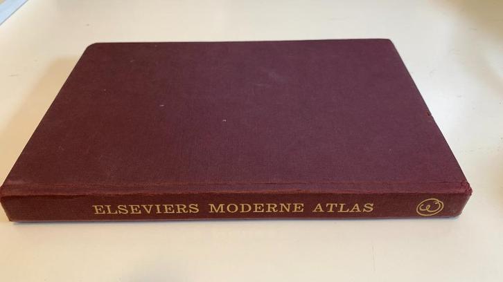 Elseviers Moderne Atlas (ca. 1964), Boeken, Atlassen en Landkaarten, Gelezen, Overige atlassen, Wereld, 1800 tot 2000, Ophalen of Verzenden
