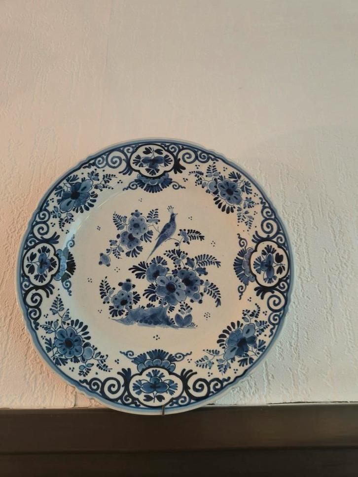 Delfts Blauw Wandbord 1918, Antiek en Kunst, Antiek | Wandborden en Tegels, Ophalen