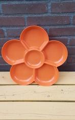 💐ORANJE SNACKSCHAAL IN DE VORM VAN EEN BLOEM, Ophalen of Verzenden