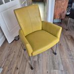 Gratis - 6 eetkamerstoelen (beschadigd leer), Huis en Inrichting, Fauteuils, Ophalen, Gebruikt, Minder dan 75 cm, Leer