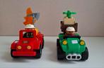 Lego duplo brandweer jeep en quad met boer, Ophalen of Verzenden, Zo goed als nieuw, Duplo
