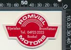 Sticker: Romviel Motors - Boekel (1), Verzamelen, Stickers, Auto of Motor, Ophalen of Verzenden
