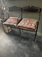 Zeldzaam antiek bioscoop bankje, inklapbaar, stoel, bank, Ophalen