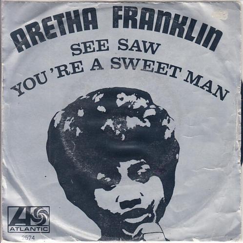 aretha franklin - see saw /you're a sweet man (1968/soul), Cd's en Dvd's, Vinyl Singles, Single, R&B en Soul, 7 inch, Ophalen of Verzenden