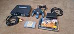 Nintendo 64 condole+ accesoires, Ophalen, Zo goed als nieuw, Met 2 controllers