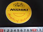 sticker fiets NISHIKI bicycles of distinction, Ophalen, Zo goed als nieuw