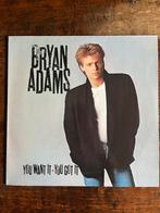 Bryan Adams - you want it you got it LP vinyl, Cd's en Dvd's, Vinyl | Pop, Ophalen of Verzenden, Zo goed als nieuw, 1980 tot 2000