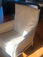 Beige Montis Charly Stoel, Huis en Inrichting, Fauteuils, Ophalen, Gebruikt, Minder dan 75 cm, Leer