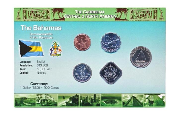 Bahama’s Muntset Cent (Dollar) incl. Certificaat, Postzegels en Munten, Munten | Amerika, Setje, Noord-Amerika, Ophalen of Verzenden