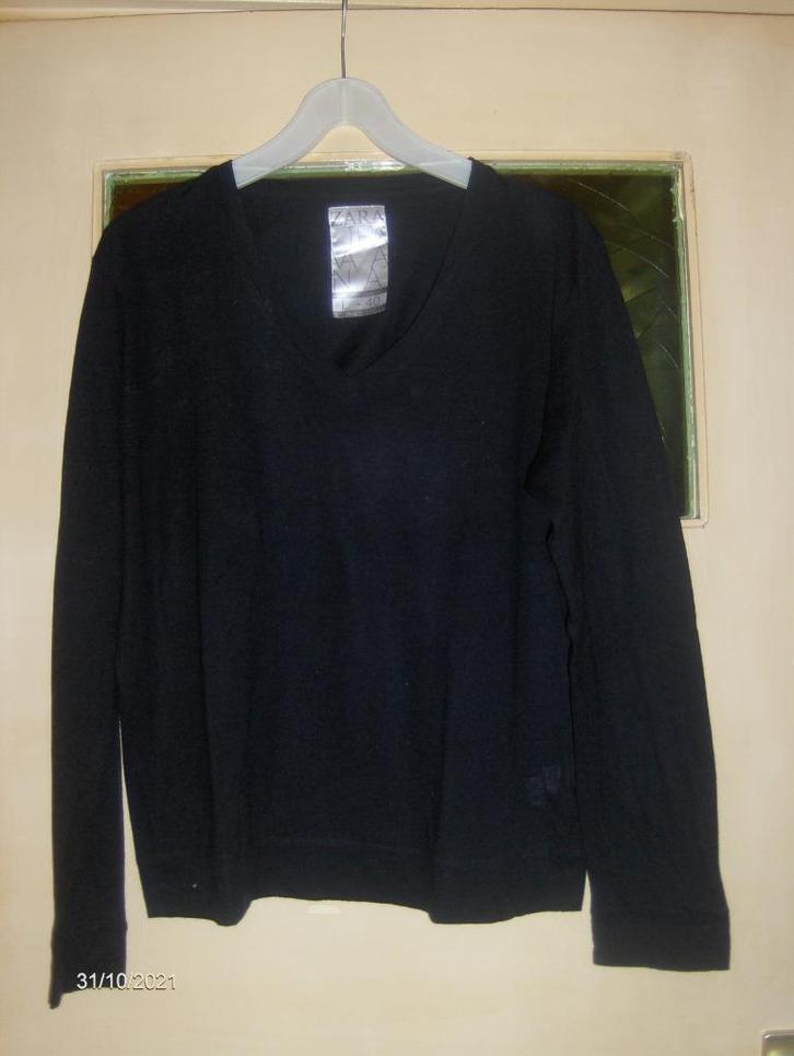 Twee Nieuwe Zara T-Shirts met Lange Mouwen in de Maat L, Kleding | Heren, T-shirts, Nieuw, Overige maten, Zwart, Ophalen of Verzenden