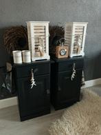 Nachtkastjes Black & Wood  Kastjes, Ophalen of Verzenden, Zo goed als nieuw