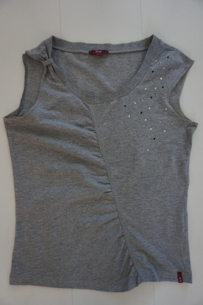 Mexx top / shirt / t-shirt grijs maat M / 36 - 38 mouwloos, Kleding | Dames, T-shirts, Zo goed als nieuw, Maat 38/40 (M), Grijs