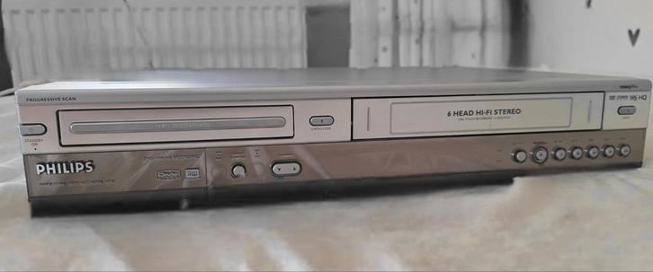 Philips DVDR3330V DVD/VHS Combi Recorder – Engelse stekker, Audio, Tv en Foto, Videospelers, Zo goed als nieuw, VHS-speler of -recorder