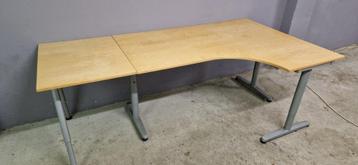 Ikea hoekbureau 160 x 120  plus eventueel met los aanbouw - afbeelding 3