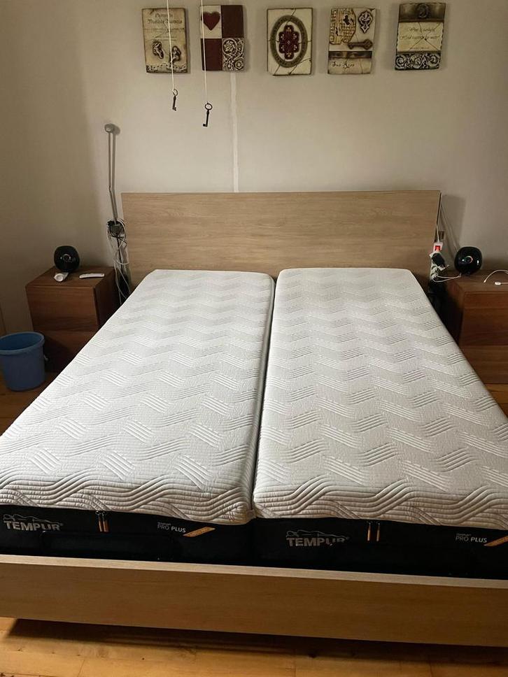 Nagenoeg nieuw slaapsysteem!! Tempur!, Huis en Inrichting, Slaapkamer | Complete slaapkamers, Zo goed als nieuw, Tweepersoons