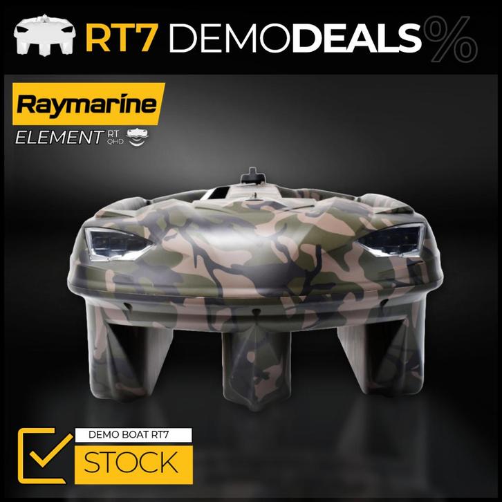 Carplounge RT7 | DEMO | Voerboot | Raymarine Element | GPS, Watersport en Boten, Hengelsport | Karpervissen, Nieuw, Complete set