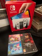 Nieuw nintendo switch oled wit met spelletjes, Spelcomputers en Games, Spelcomputers | Nintendo Switch, Ophalen of Verzenden, Nieuw