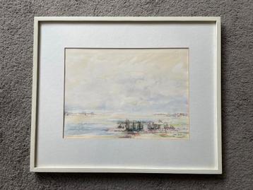 Originele aquarel van Jan Bom beschikbaar voor biedingen