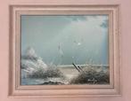 Olieverf schilderij duinen Dunlop, Antiek en Kunst, Kunst | Schilderijen | Klassiek, Ophalen
