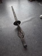 antieke smeedijzeren kaarsenstandaard, Antiek en Kunst, Ophalen, Overige materialen