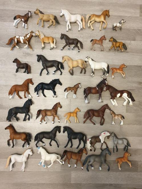 Verzameling Schleich paarden pony's veulens, Verzamelen, Dierenverzamelingen, Zo goed als nieuw, Beeldje of Figuurtje, Paard, Ophalen of Verzenden