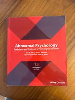 Abnormale Psychologie - Kring et al. (13e editie), Ophalen of Verzenden, Alpha, Zo goed als nieuw, HBO