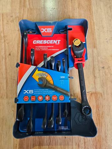 Crescent X6 met steek ratel sleutel set KOOPJE!! beschikbaar voor biedingen