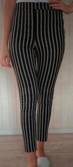 Zwart wit pantalon, Ophalen of Verzenden, Zo goed als nieuw, Maat 36 (S), Zwart