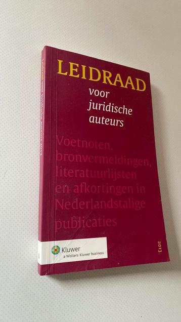 Leidraad voor juridische auteurs