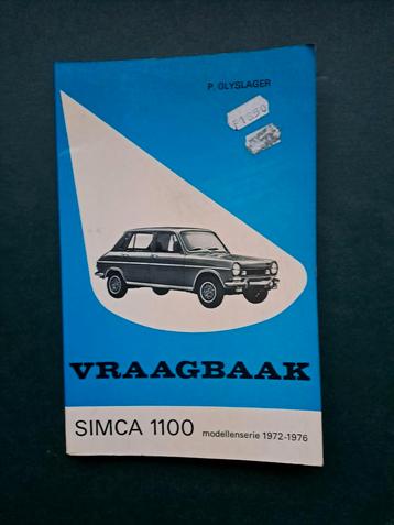 Vraagbaak simca 1100 beschikbaar voor biedingen