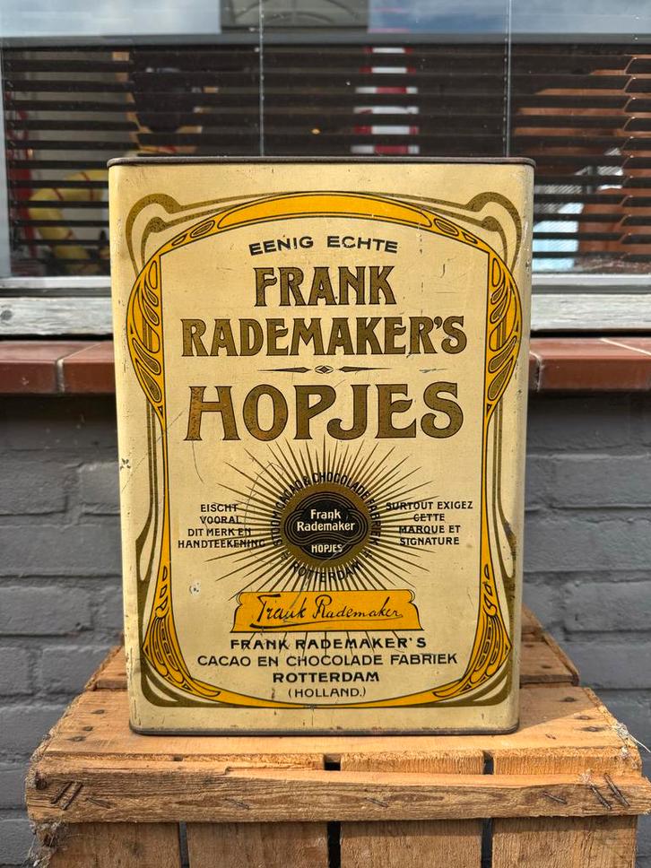 Oude Frank Rademaker's Hopjes Bus, Verzamelen, Merken en Reclamevoorwerpen, Gebruikt, Verpakking, Ophalen