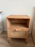 Nachtkastje webbing/rotan met lade, Ophalen, Minder dan 50 cm, Gebruikt, Met lade(s)