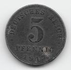 Duitse Rijk 5 pfennig 1917 (A) KM# 19, Postzegels en Munten, Munten | Europa | Niet-Euromunten, Verzenden, Duitsland, Losse munt