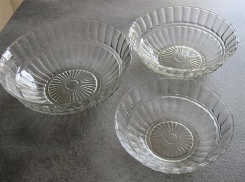 Nest schalen, 3-delige set, Leerdam glas, Antiek en Kunst, Antiek | Glas en Kristal, Ophalen of Verzenden