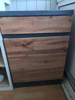 Houten keukenkast, Huis en Inrichting, Ophalen, Grijs, 50 tot 100 cm, Zo goed als nieuw