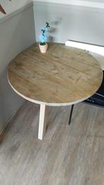 Ronde tafel van steigerhout, Huis en Inrichting, Tafels | Eettafels, Ophalen, Gebruikt, 50 tot 100 cm, Rond