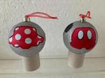 Disney mickey en minnie mouse - kerstballen set, Ophalen, Mickey Mouse, Zo goed als nieuw, Beeldje of Figuurtje