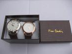 Nw . 2 st. heren + dames horloge ., Zwart, Nieuw, Ophalen of Verzenden, Pierre Cardin .