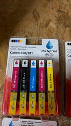 7 Canon 580/581 inktpatronen - Nieuw, Ophalen of Verzenden, Nieuw, Cartridge
